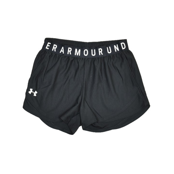 Under Armour Women's Black Loose Fit HeatGear Shorts Size XS - Picture 1 of 8